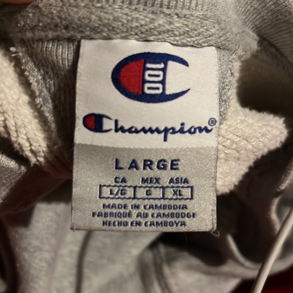 chanpion, light grey, large sweater - Picture 3 of 3